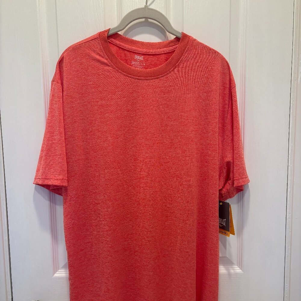 Everlast Men's Everdri Orange T Shirt Athletic Shirt - Size Large